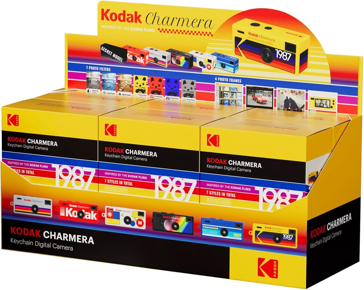 image:imageKODAK CHARMERA Keychain Digital Camera Blind Box Single Box 1PCMini CameraDigicamVideo RecordingBag Charm16 MegapixelsMicro SD Card Slotfor Beginners Teens and AdultsWhole Set