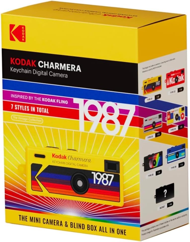 image:imageKODAK CHARMERA Keychain Digital Camera Blind Box Single Box 1PCMini CameraDigicamVideo RecordingBag Charm16 MegapixelsMicro SD Card Slotfor Beginners Teens and AdultsSingle Box