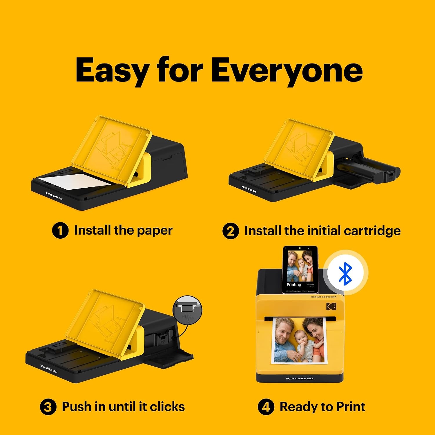 image:imageKODAK Dock ERA 4x6 Photo Printer Smartphone Docking 4PASS 50 Sheets