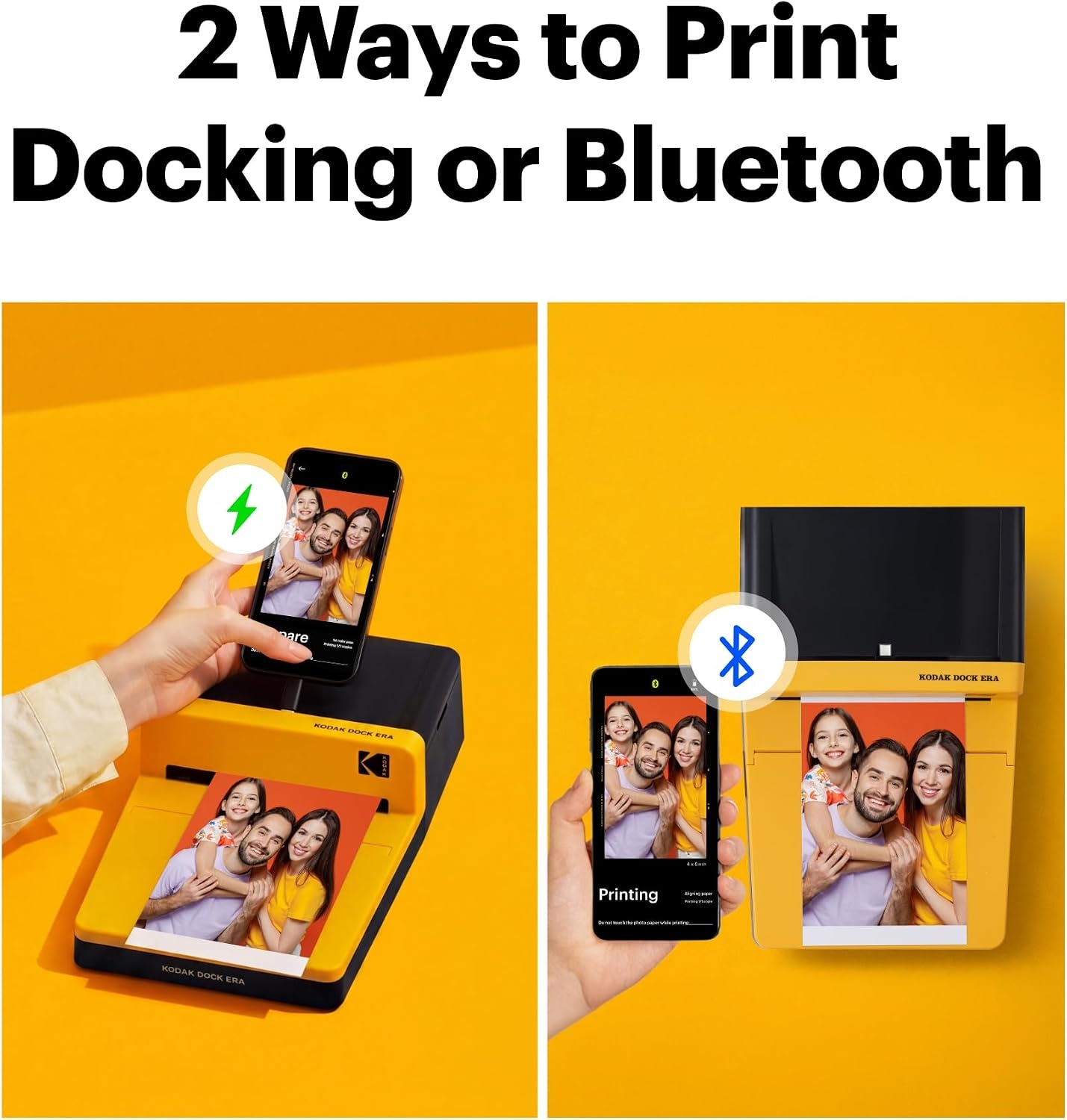 image:imageKODAK Dock ERA 4x6 Photo Printer Smartphone Docking 4PASS 50 Sheets