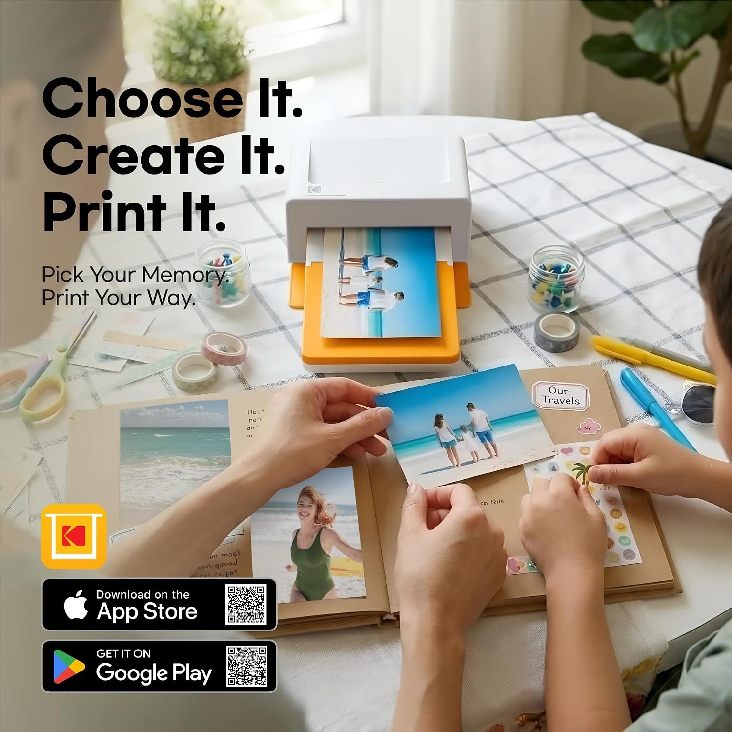 image:imageKODAK Dock Plus 4x6 Photo Printer Smartphone Docking 4PASS 50 Sheets50 Sheets