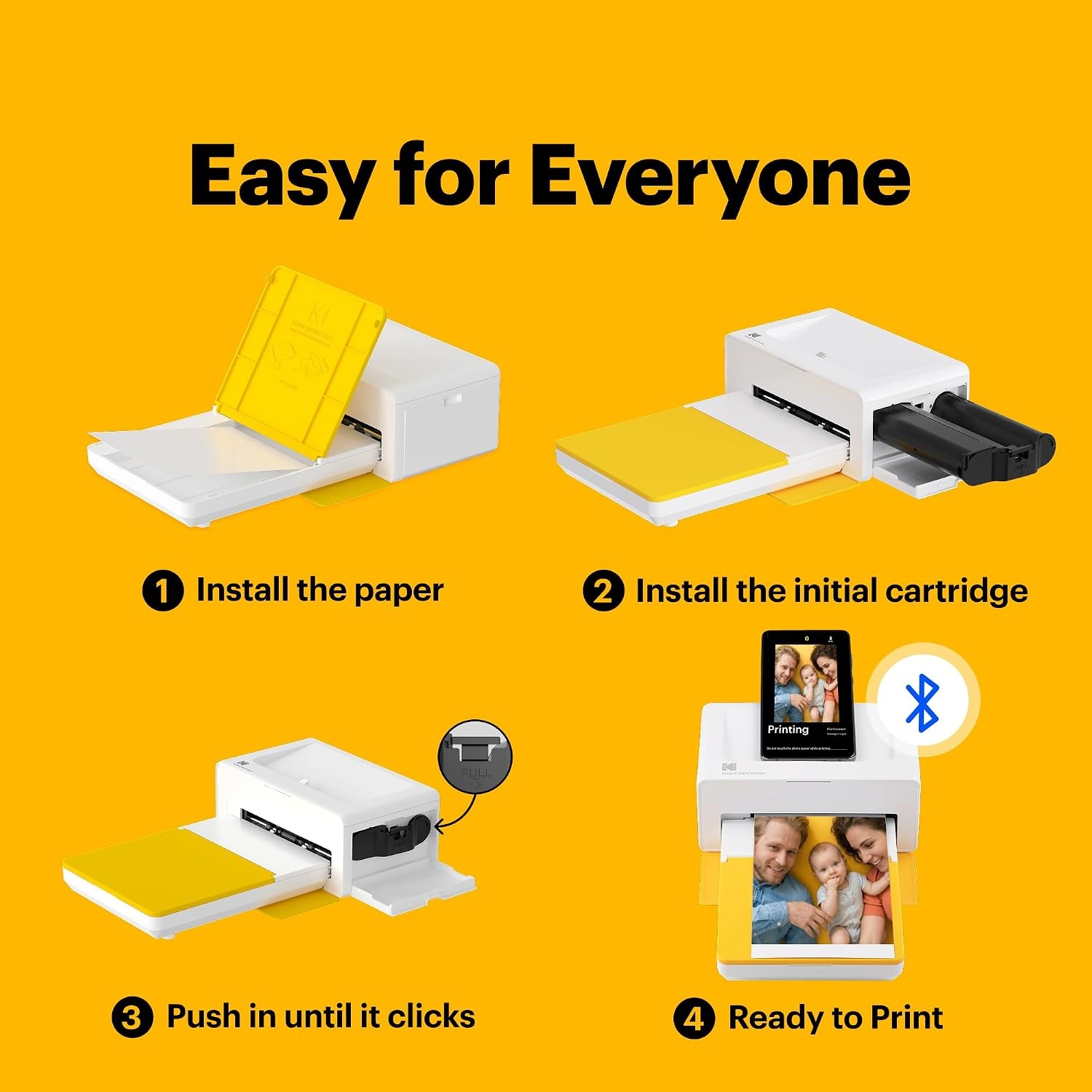 image:imageKODAK Dock Plus 4x6 Photo Printer Smartphone Docking 4PASS 50 Sheets50 Sheets Pack of 2
