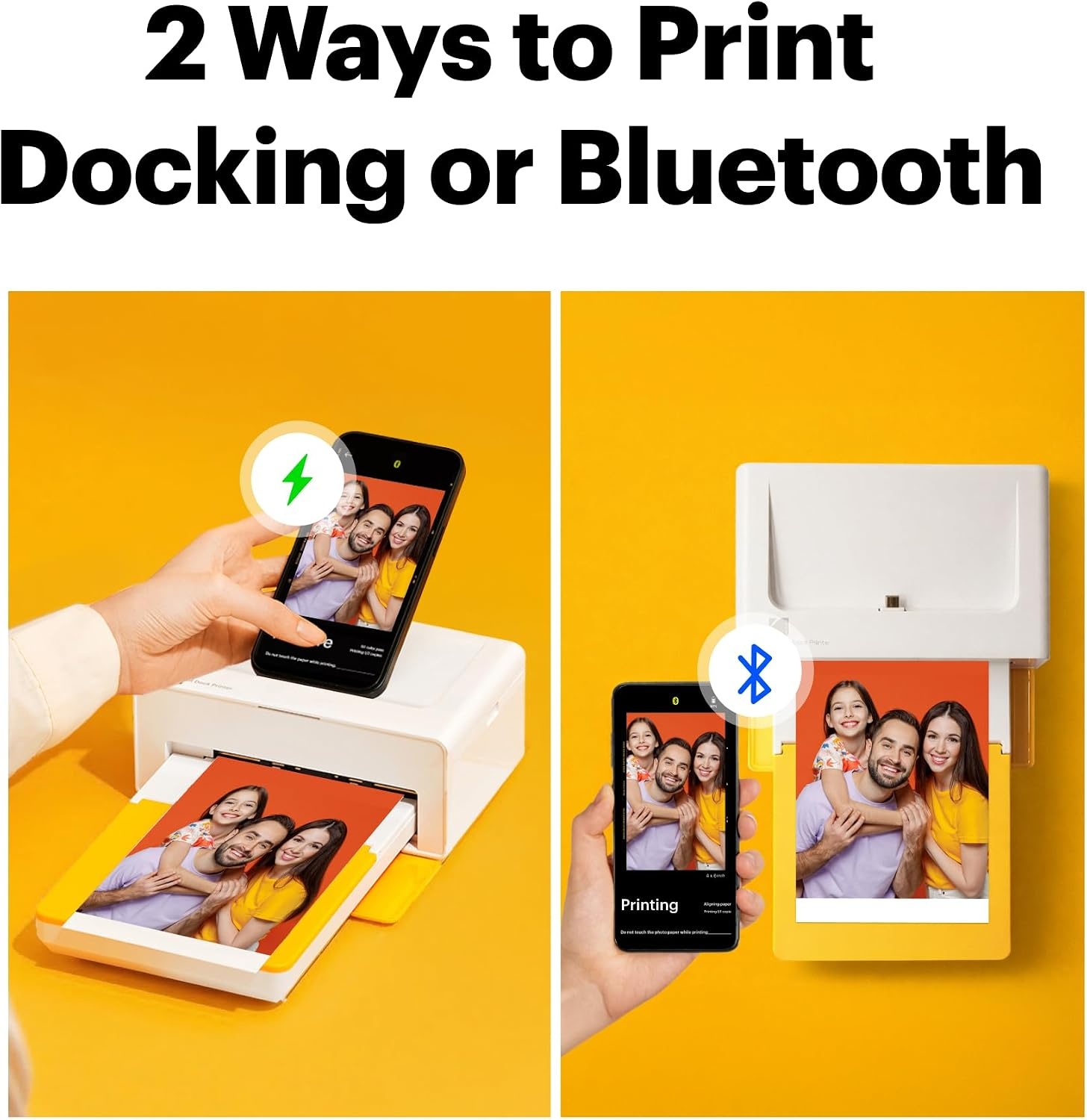 image:imageKODAK Dock Plus 4x6 Photo Printer Smartphone Docking 4PASS 50 Sheets50 Sheets Pack of 2