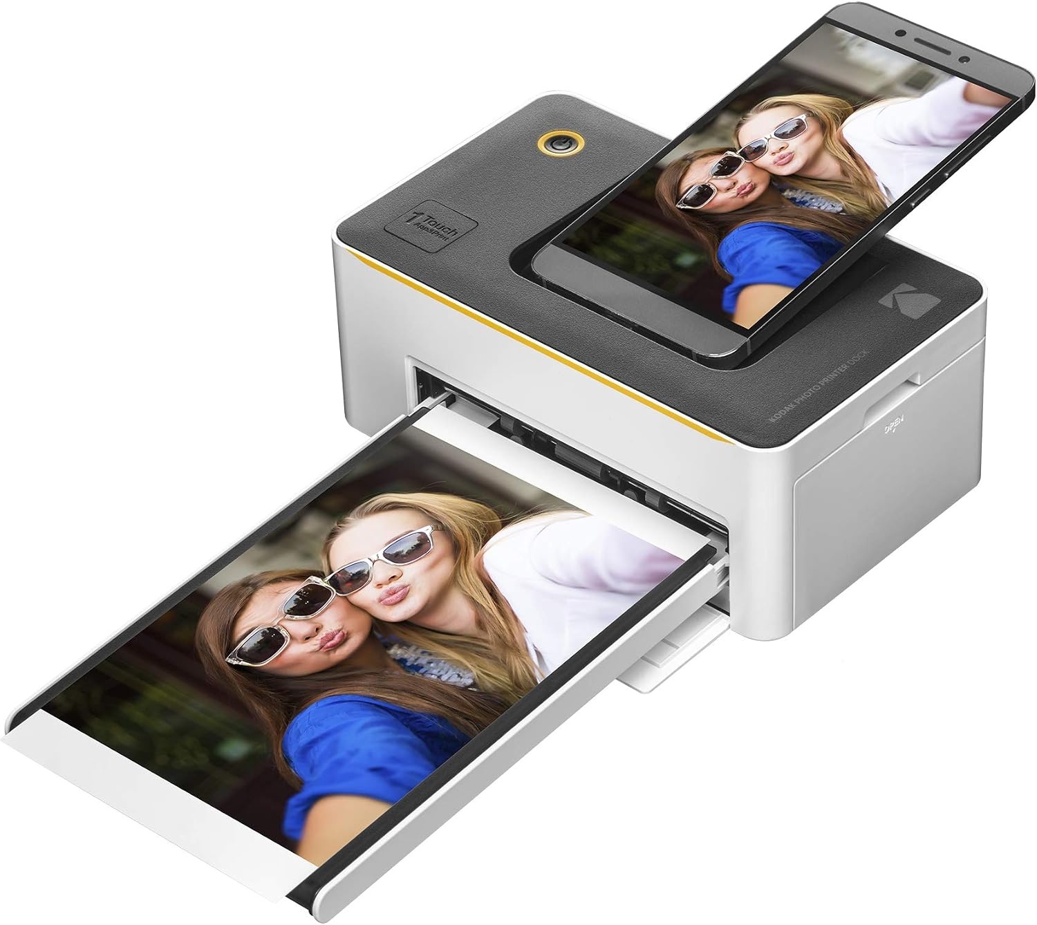 image:imageKODAK Dock Premium 4x6 Portable Instant Photo Printer 2022 Edition Bundled with 120 Sheets Full Color Photos 4Pass amp Lamination Process Compatible with iOS Android and Bluetooth DevicesBluetooth Edition 130 Sheets