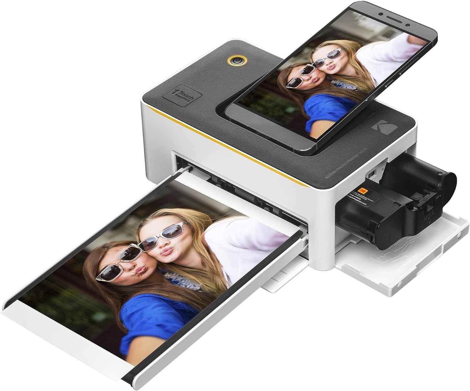 image:imageKODAK Dock Premium 4x6 Portable Instant Photo Printer 2022 Edition Bundled with 120 Sheets Full Color Photos 4Pass amp Lamination Process Compatible with iOS Android and Bluetooth DevicesBluetooth Edition 130 Sheets