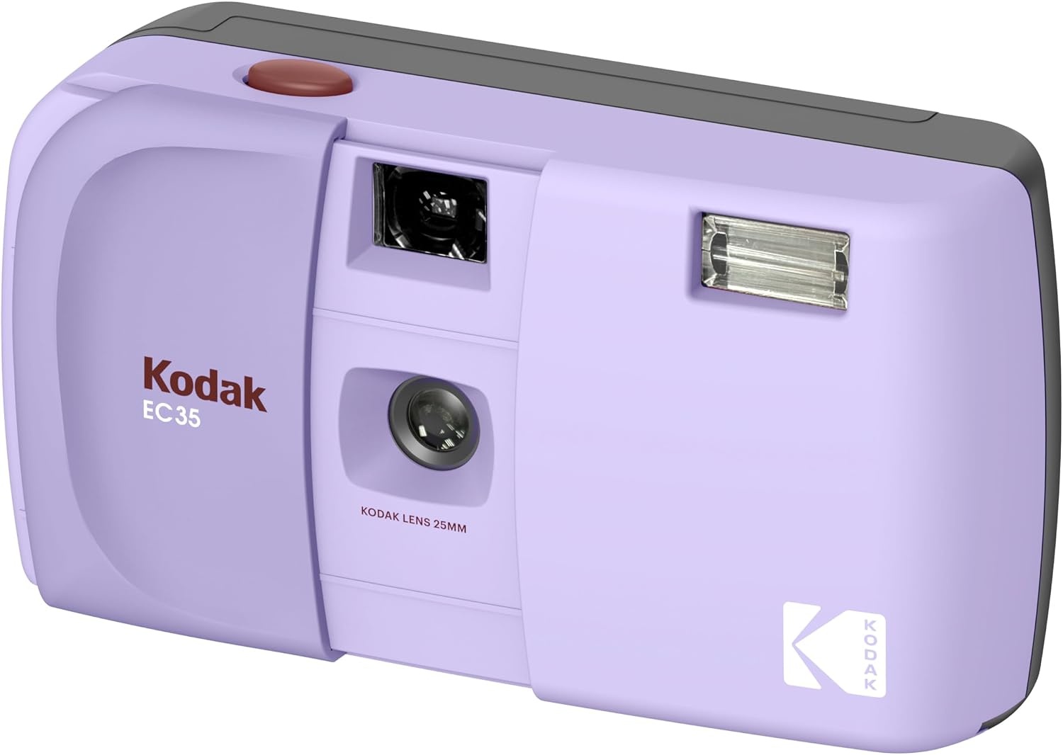 image:imageKODAK EC35 35mm Film Camera 35mm Reusable FocusFree Builtin Flash Slide Cover Beginner Friendly Film amp AA Battery are not Included Single Avocado GreenLavender