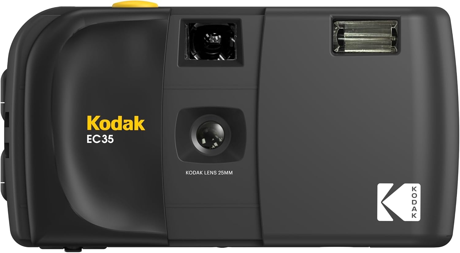 image:imageKODAK EC35 35mm Film Camera 35mm Reusable FocusFree Builtin Flash Slide Cover Beginner Friendly Film amp AA Battery are not Included Single Avocado GreenMidnight Black