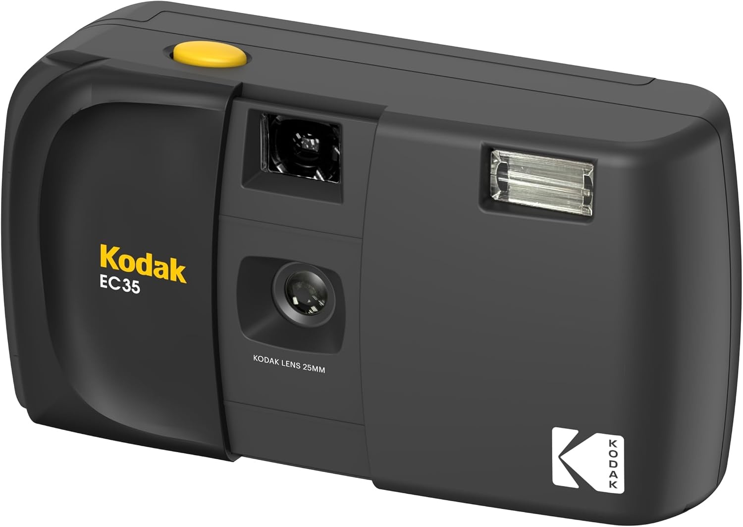 image:imageKODAK EC35 35mm Film Camera 35mm Reusable FocusFree Builtin Flash Slide Cover Beginner Friendly Film amp AA Battery are not Included Single Avocado GreenMidnight Black