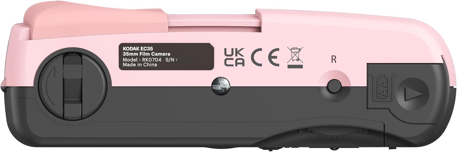 image:imageKODAK EC35 35mm Film Camera 35mm Reusable FocusFree Builtin Flash Slide Cover Beginner Friendly Film amp AA Battery are not Included Single Avocado GreenBlush Pink