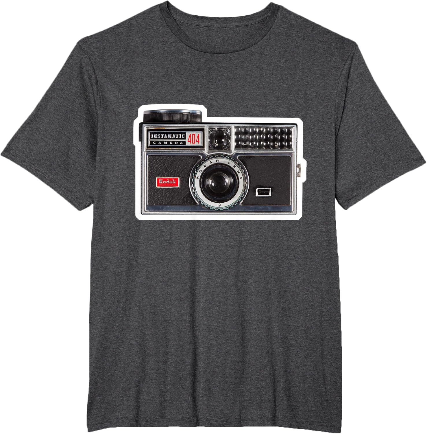 image:imageKODAK INSTAMATIC Camera Design TShirtDark Heather Grey