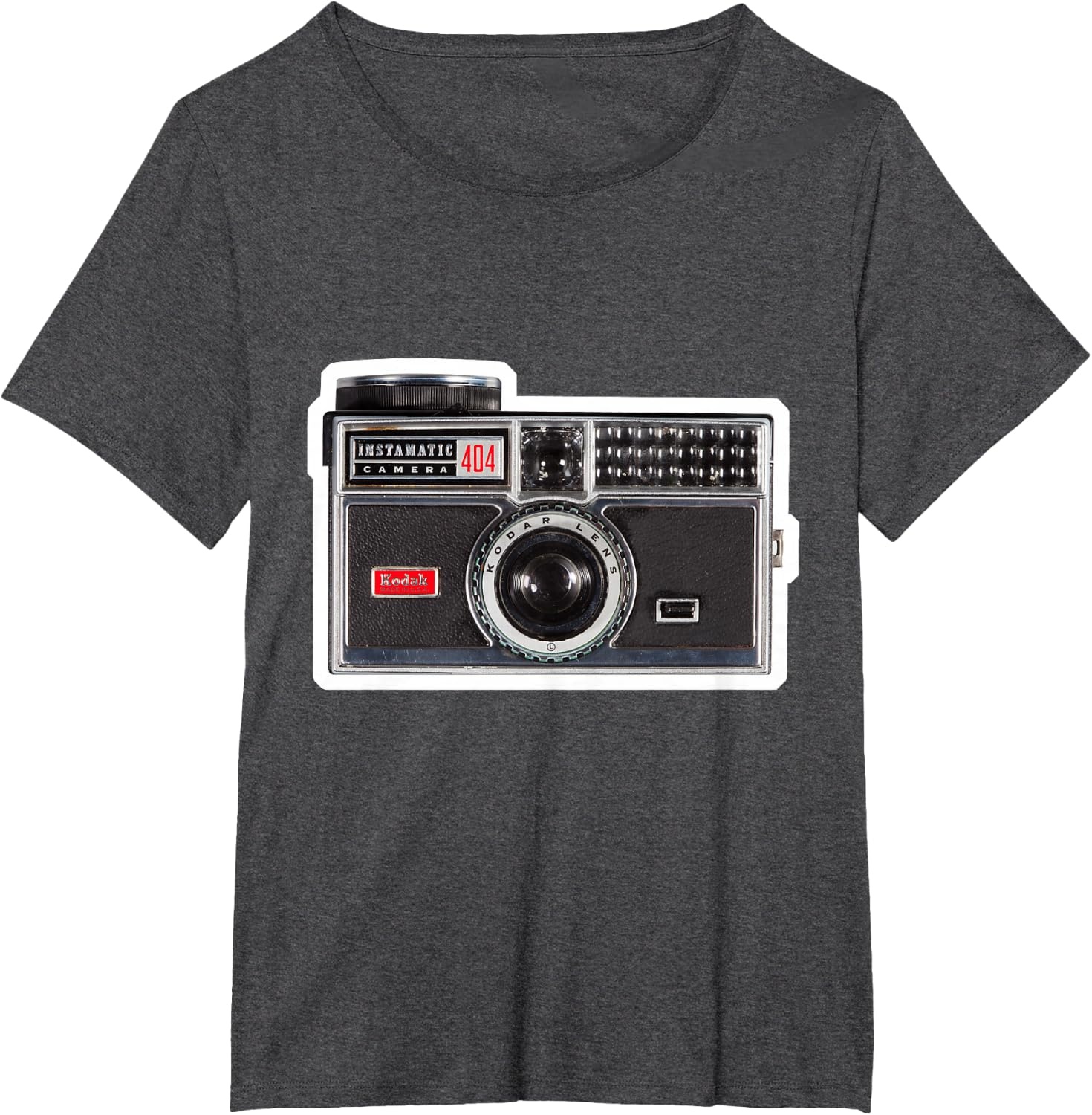 image:imageKODAK INSTAMATIC Camera Design TShirtDark Heather Grey
