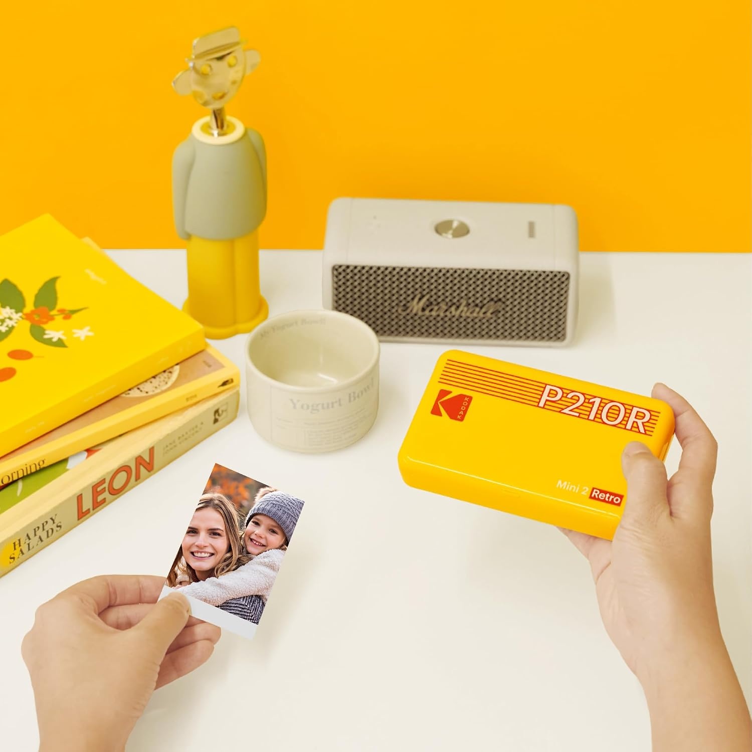 image:imageKODAK Mini 2 Retro 2x3 Portable Photo Printer 4PASS 38 Sheets WhiteBlack