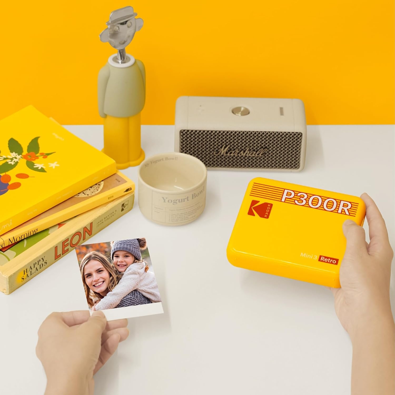 image:imageKODAK Mini 3 Retro 3x3 Portable Photo Printer 4PASS 38 Sheets WhiteWhite