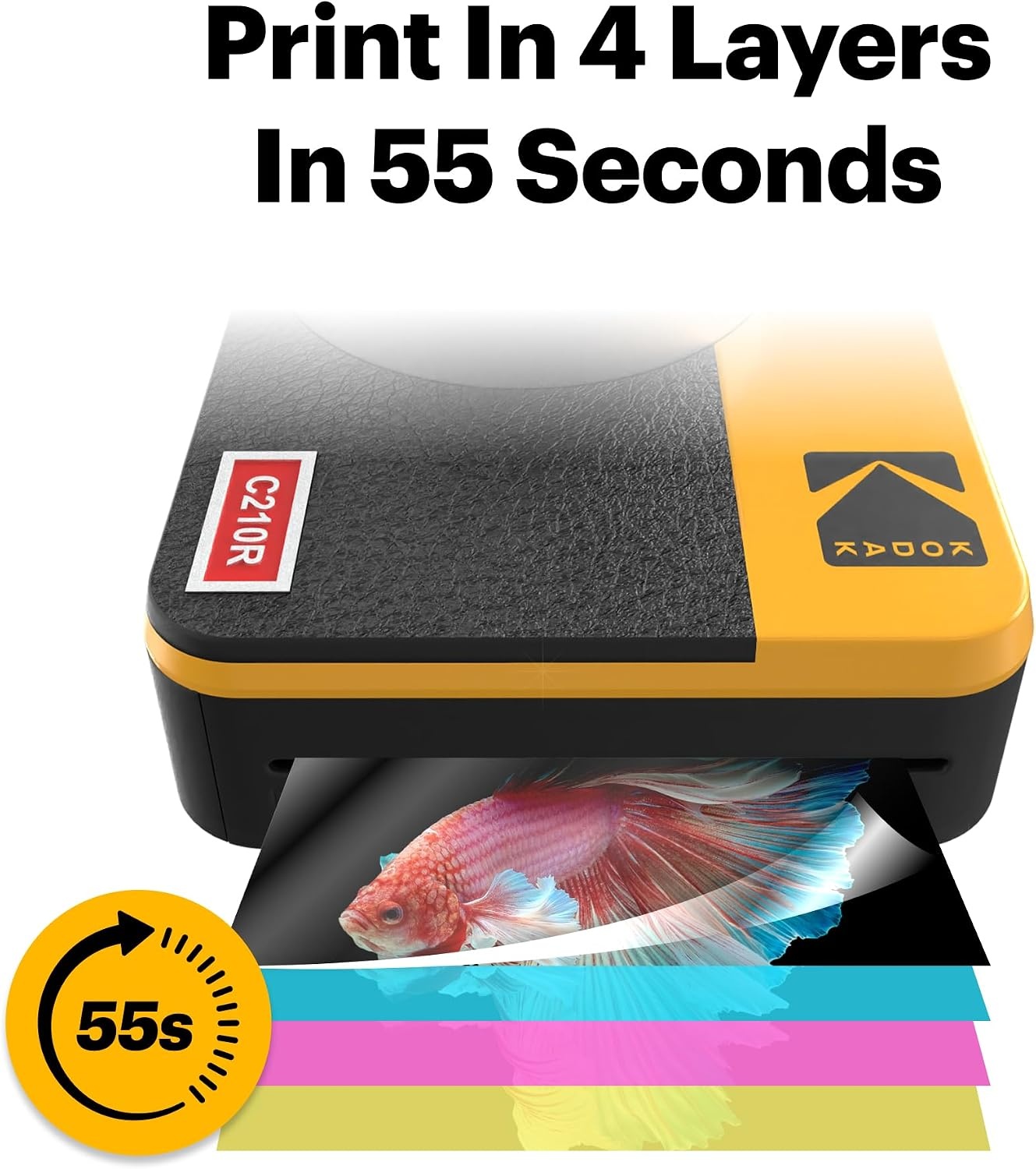 image:imageKODAK Mini Shot 2 Retro 2x3 Instant Camera Photo Printer 38 Sheet YellowYellow