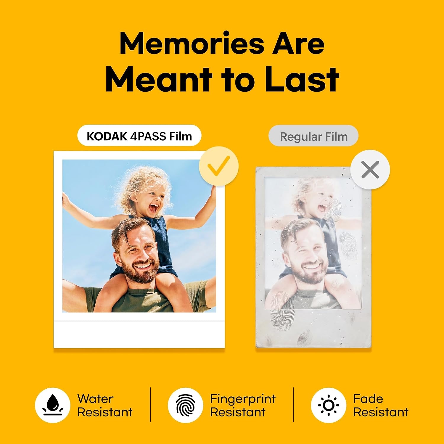 image:imageKODAK Mini Shot 3 Retro 3x3 Instant Camera Photo Printer 8 Sheets YellowYellow