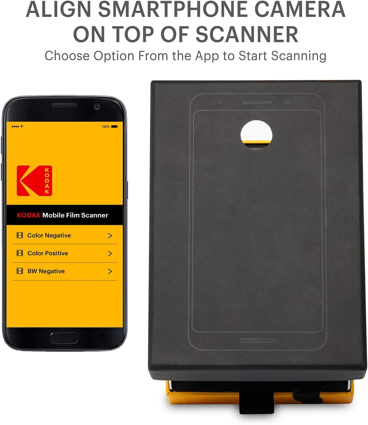 image:imageKODAK Mobile Film Scanner 35mm Negative Scanner amp Slide Viewer AppBased