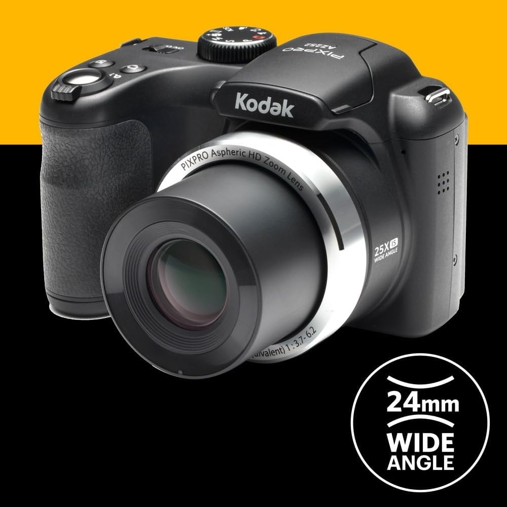 image:imageKODAK PIXPRO Astro Zoom AZ252BK 16MP Point amp Shoot Digital Camera with25X Optical Zoom and 3 LCD BlackBlack