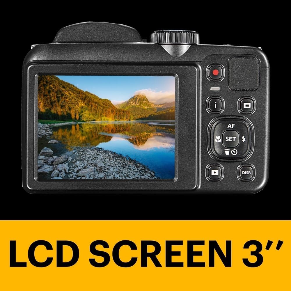 image:imageKODAK PIXPRO Astro Zoom AZ252BK 16MP Point amp Shoot Digital Camera with25X Optical Zoom and 3 LCD BlackBlack