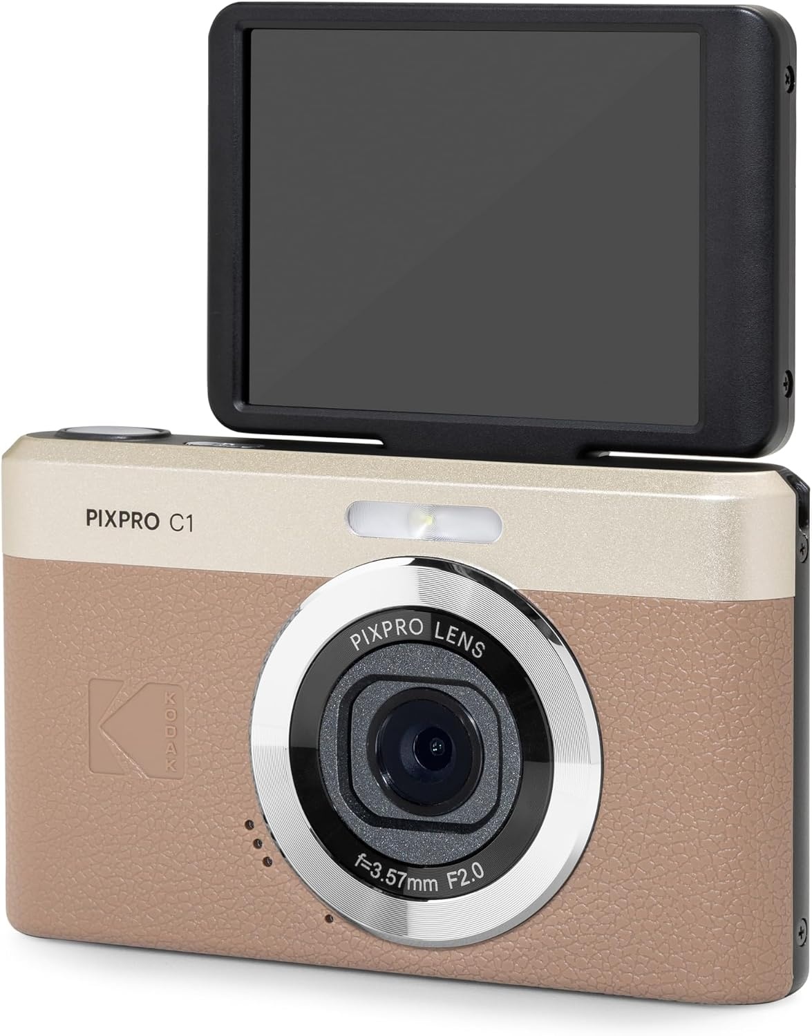 image:imageKODAK PIXPRO C1 13MP Compact Digital Camera 26mm Fixed Lens BlackBrown