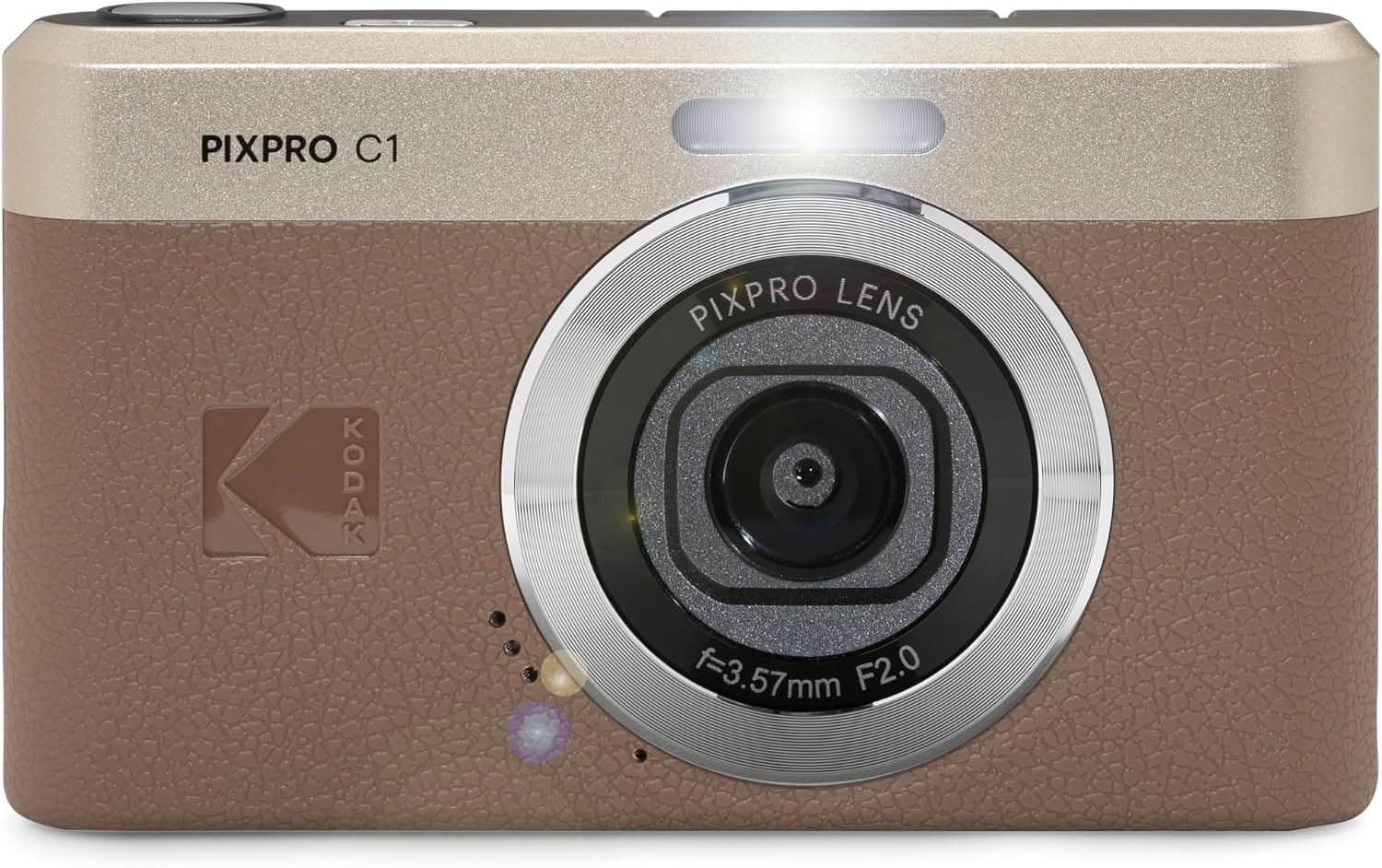 image:imageKODAK PIXPRO C1 13MP Compact Digital Camera 26mm Fixed Lens BlackBrown