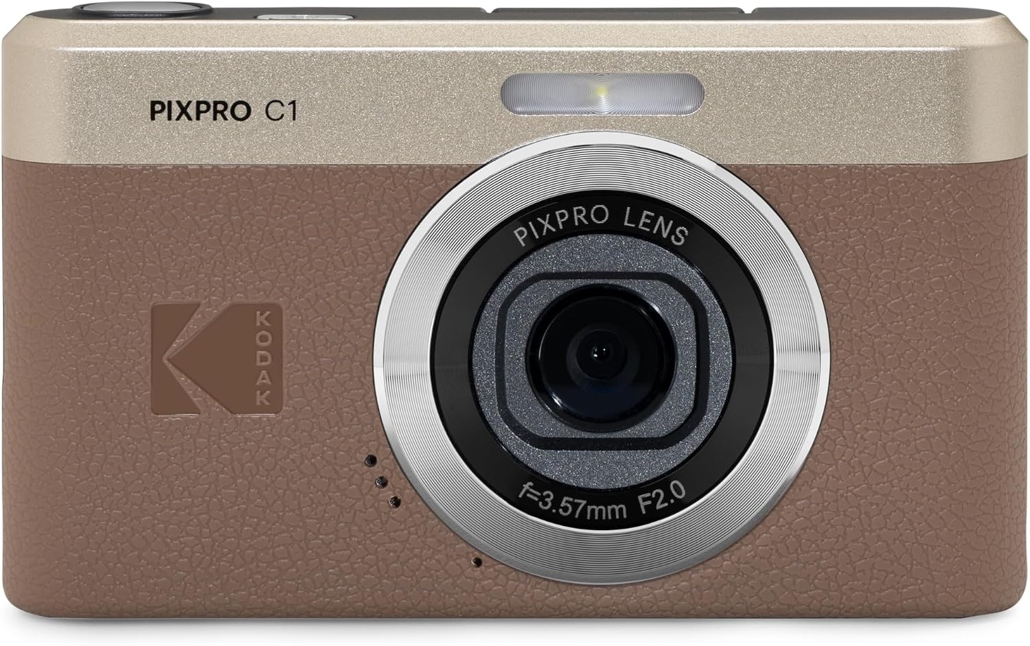image:imageKODAK PIXPRO C1 13MP Compact Digital Camera 26mm Fixed Lens BlackBrown