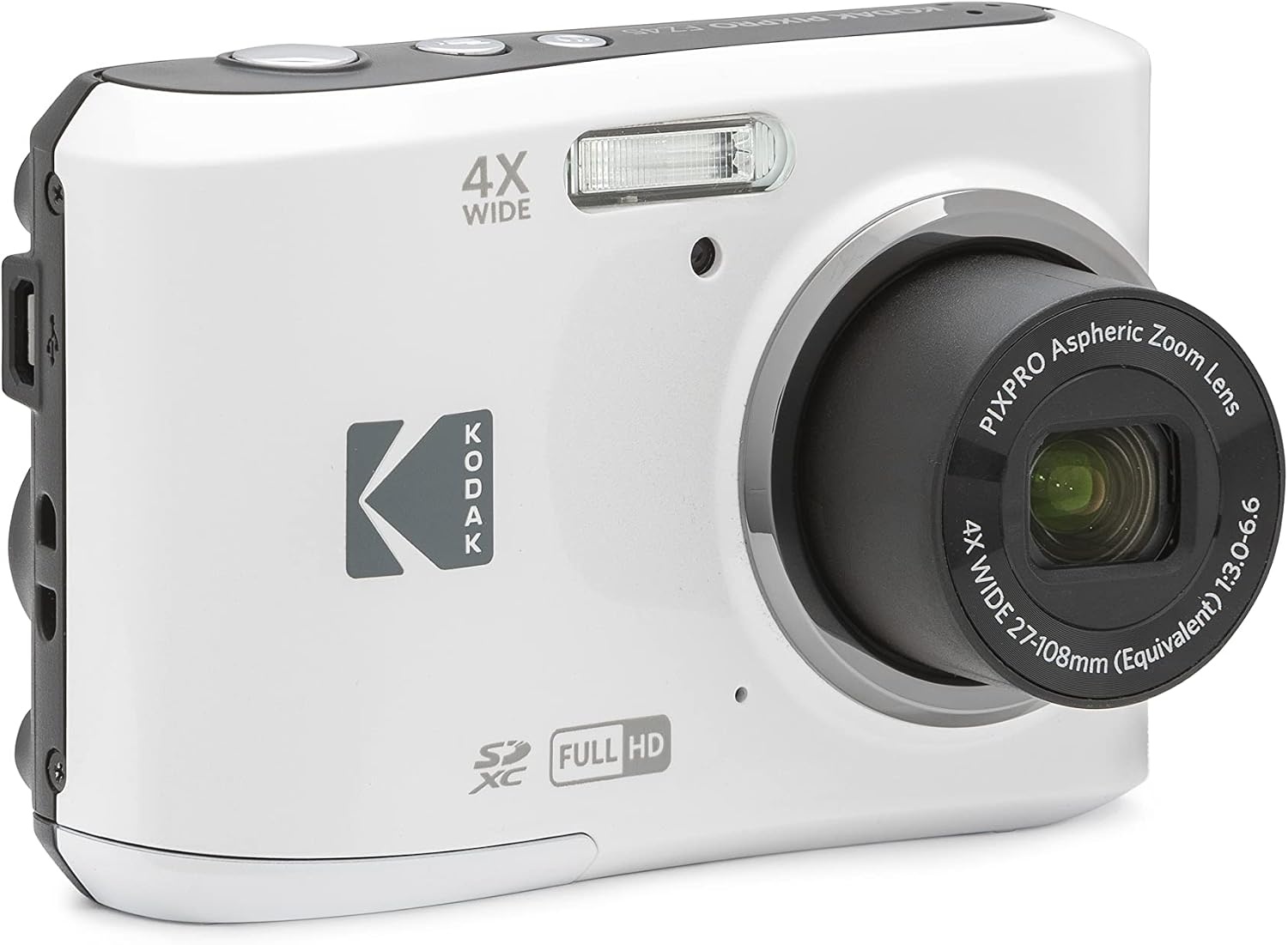 image:imageKODAK PIXPRO FZ45 16MP Compact Digital Camera 4X Optical Zoom AA RedWhite