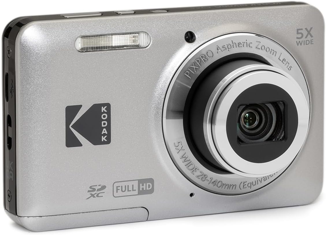 image:imageKODAK PIXPRO FZ55 16MP Compact Digital Camera 5X Optical Zoom BlueGray