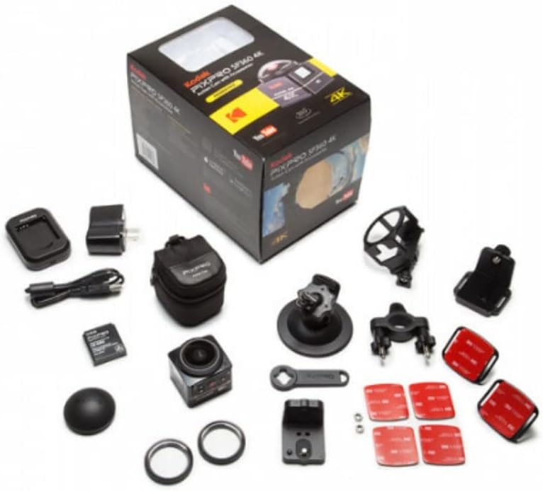 image:imageKODAK PIXPRO SP360 4K Aerial Pack 360 Degree VR Action Camera BlackPremier Pack