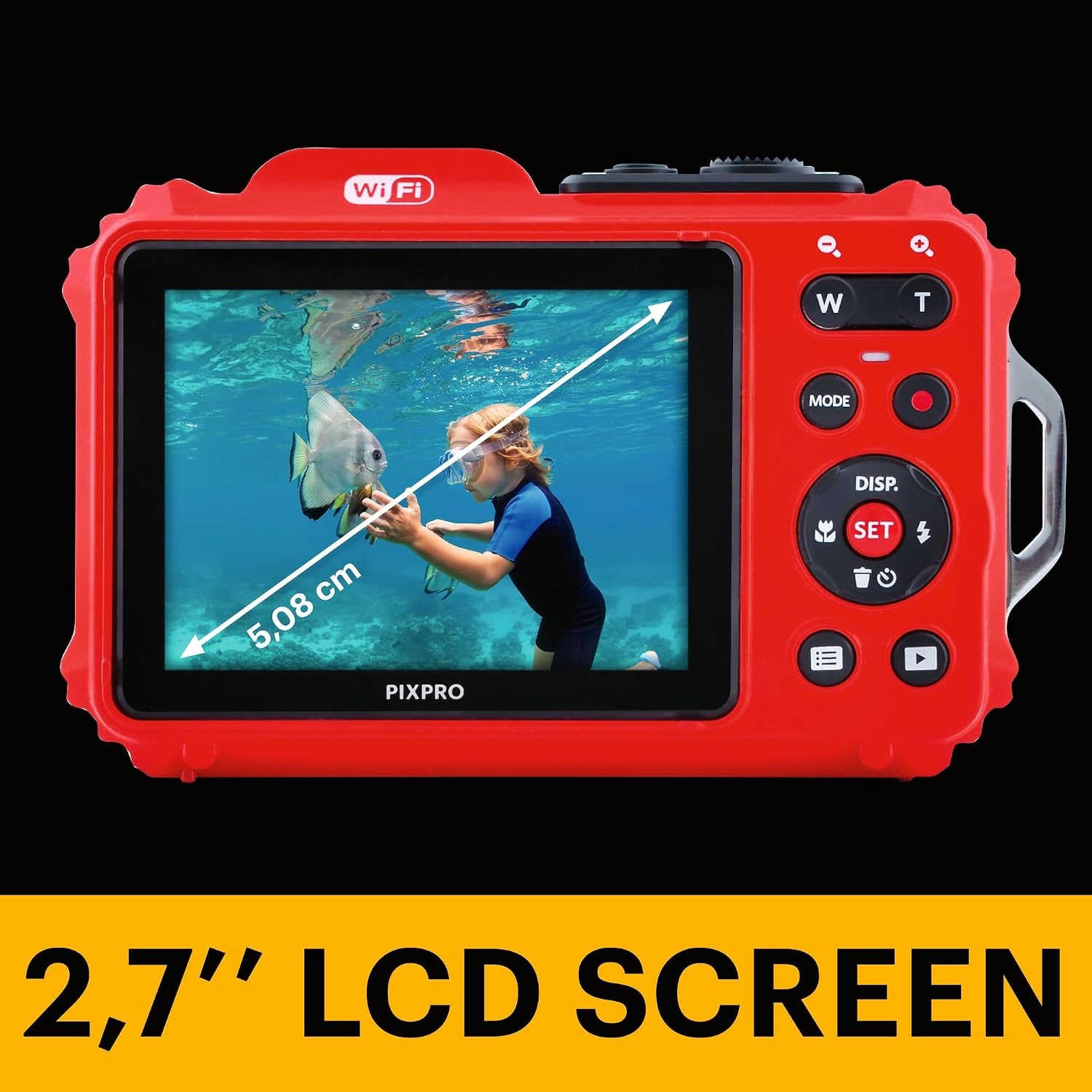 image:imageKODAK PIXPRO WPZ2 16MP Waterproof Digital Camera 15m 4X Zoom RedRed