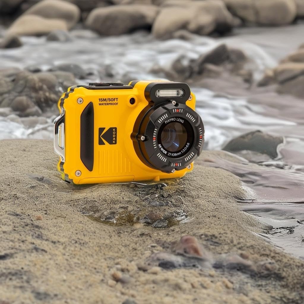 image:imageKODAK PIXPRO WPZ2 16MP Waterproof Digital Camera 15m 4X Zoom RedYellow