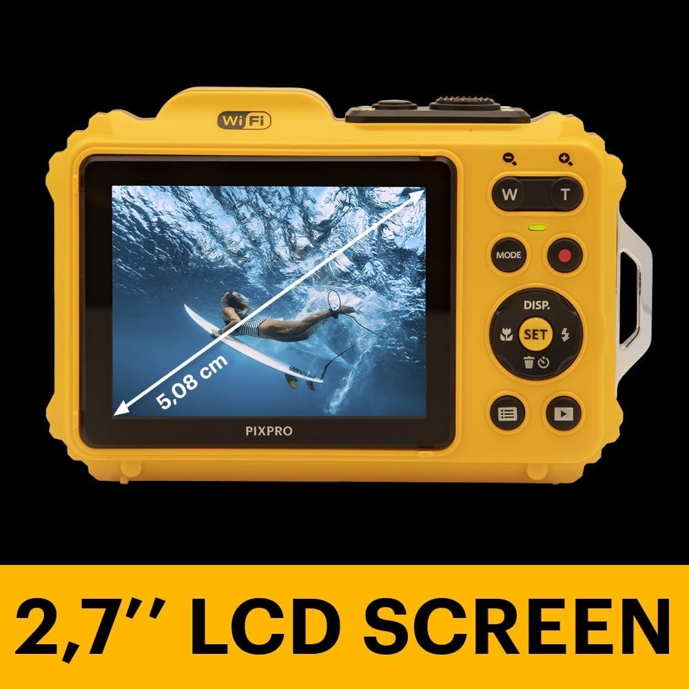 image:imageKODAK PIXPRO WPZ2 16MP Waterproof Digital Camera 15m 4X Zoom RedYellow