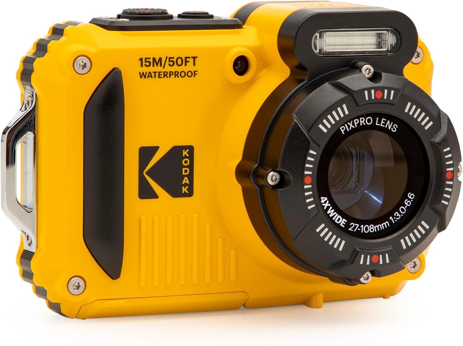 image:imageKODAK PIXPRO WPZ2 16MP Waterproof Digital Camera 15m 4X Zoom RedYellow
