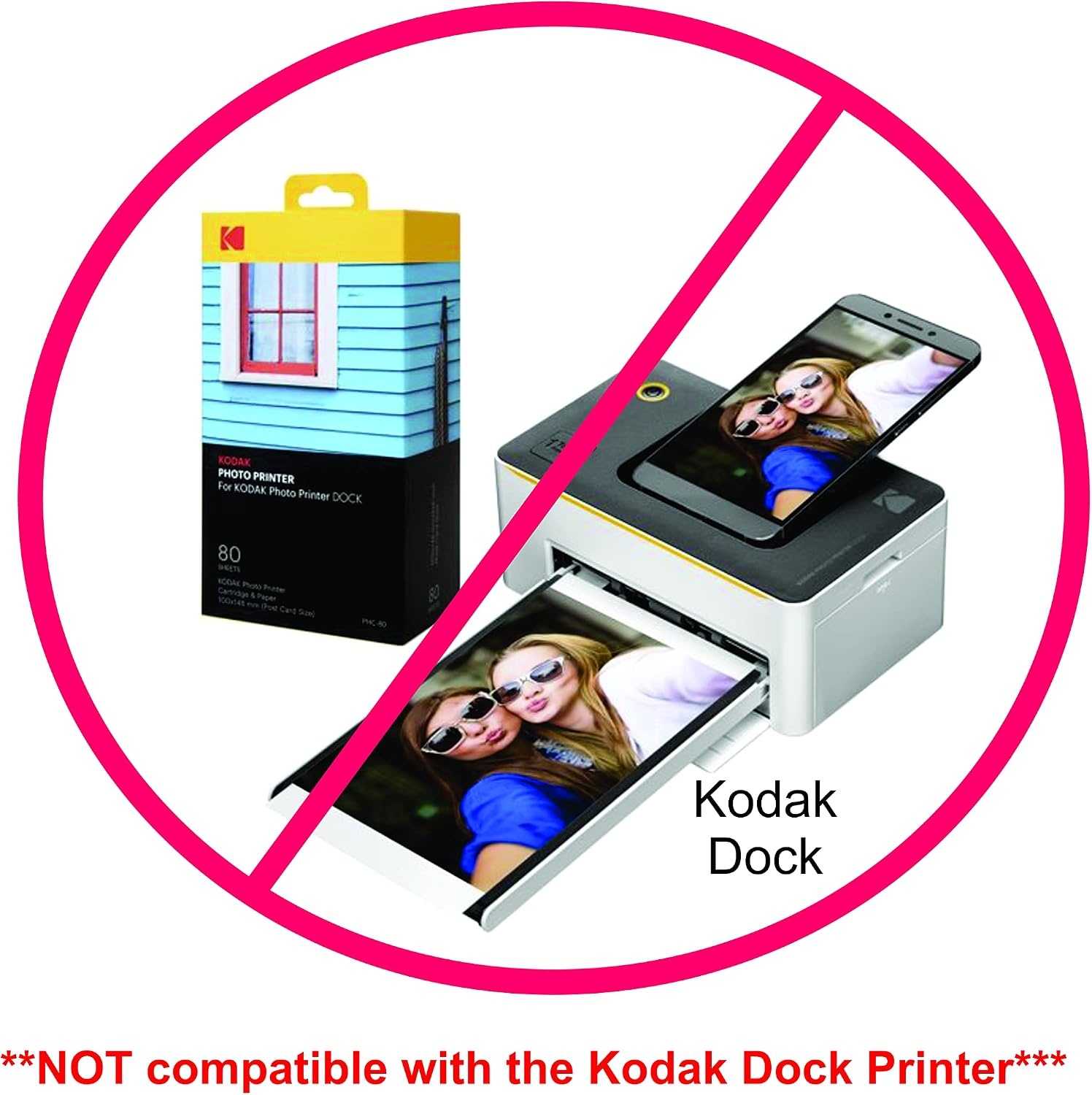 image:imageKODAK Photo Paper Gloss 4 X 6 SNAPSHOT 100 count 48lb180 gm 285MIL 41305 THIS PRODUCT IS NOT COMPATIBLE WITH THE KODAK DOCK PRINTER4 X 6 100PK