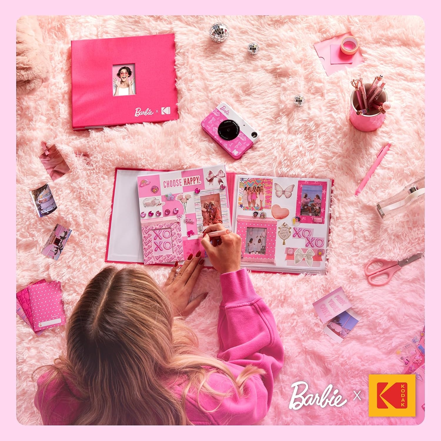 image:imageKODAK Printomatic FullColor Instant Print Digital Camera Zink 2x3 51x75 cm StickyBack Photo Paper 5MP Portable Creative Fun Gift for Birthday Christmas Holiday PinkSignature Style