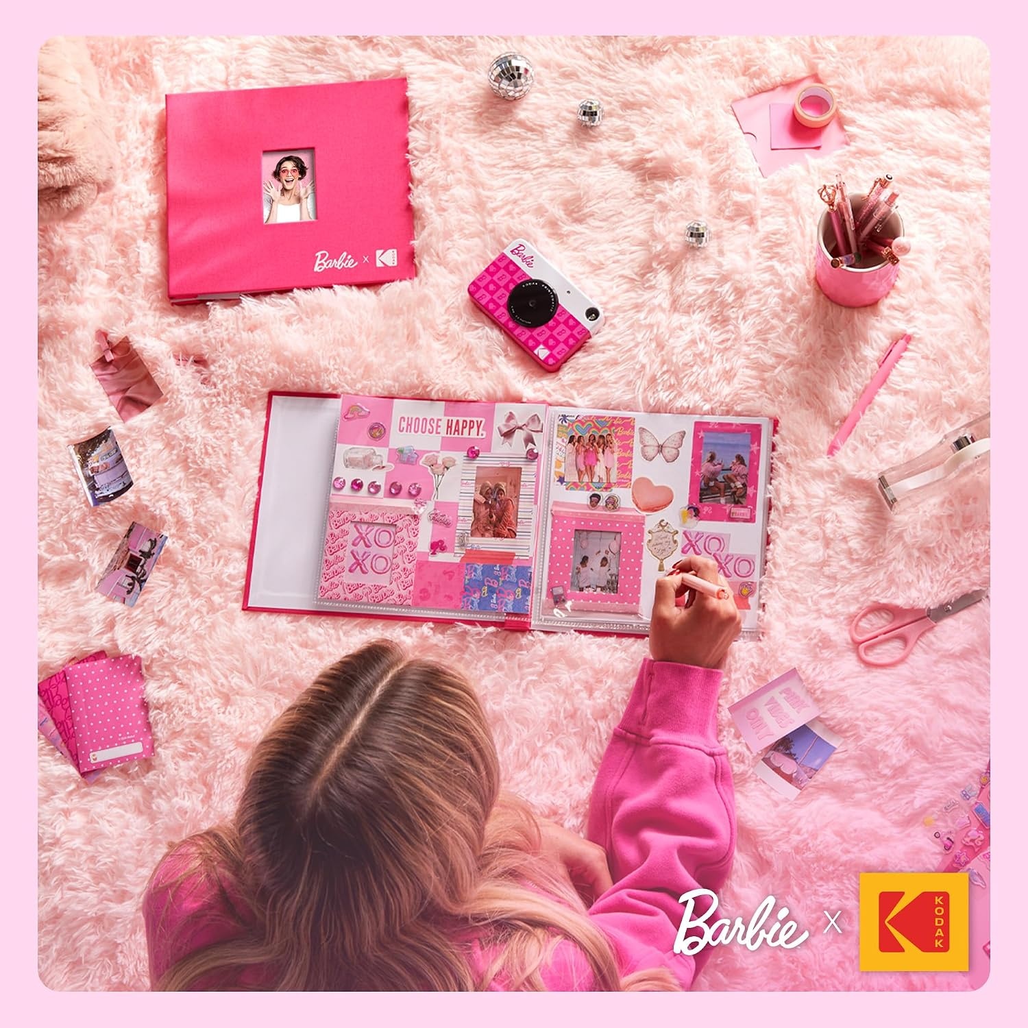 image:imageKODAK Printomatic FullColor Instant Print Digital Camera Zink 2x3 51x75 cm StickyBack Photo Paper 5MP Portable Creative Fun Gift for Birthday Christmas Holiday PinkIconic Style