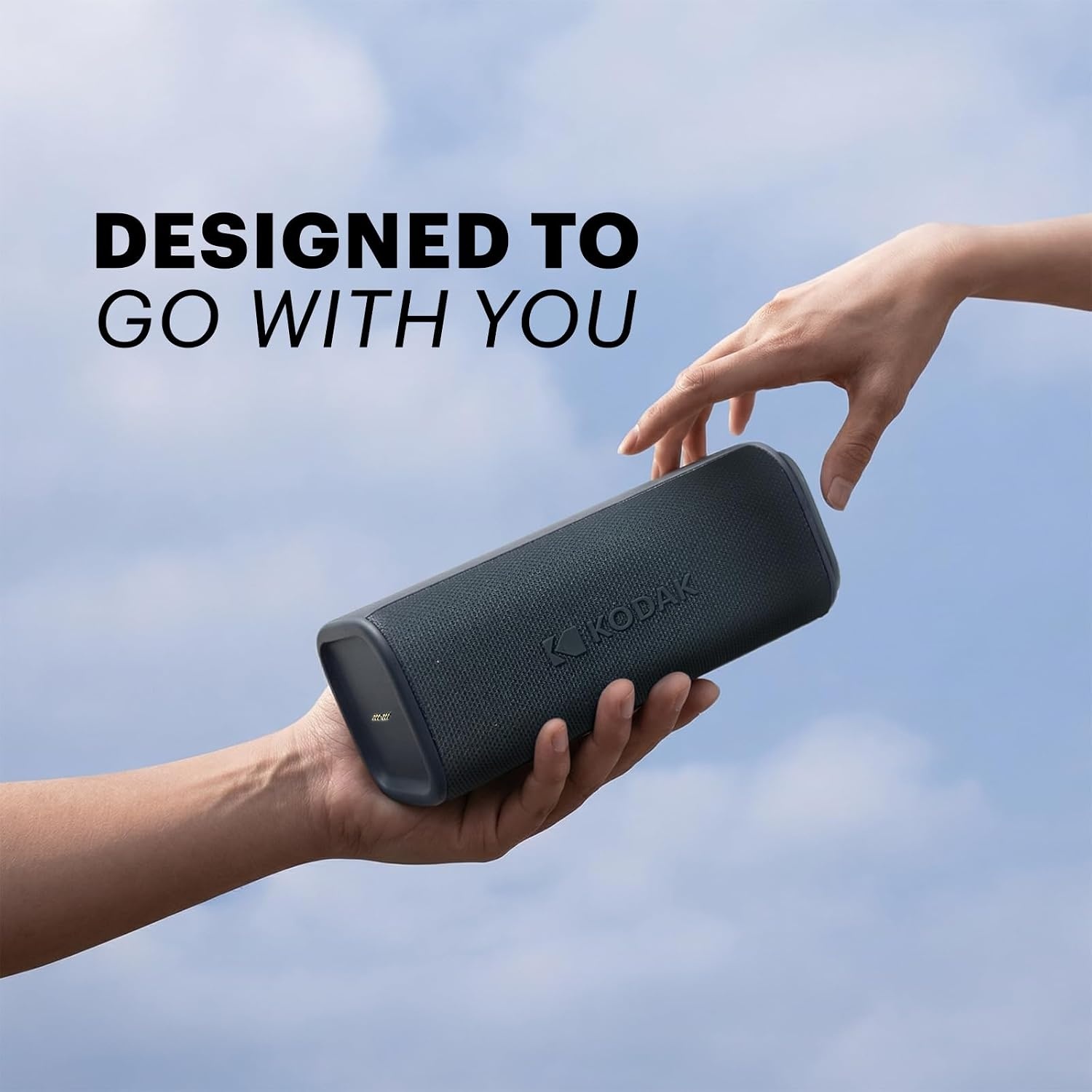 image:imageKODAK SOUNDBRIX Plus 2 in 1 Splittable Magnetic Dual Portable Wireless Bluetooth Speaker Stackable MonotoStereo Sound 8H Playtime IPX4 Splash Resistant Soundbar for Home or Outdoor Midnight BlackGrooving Gray
