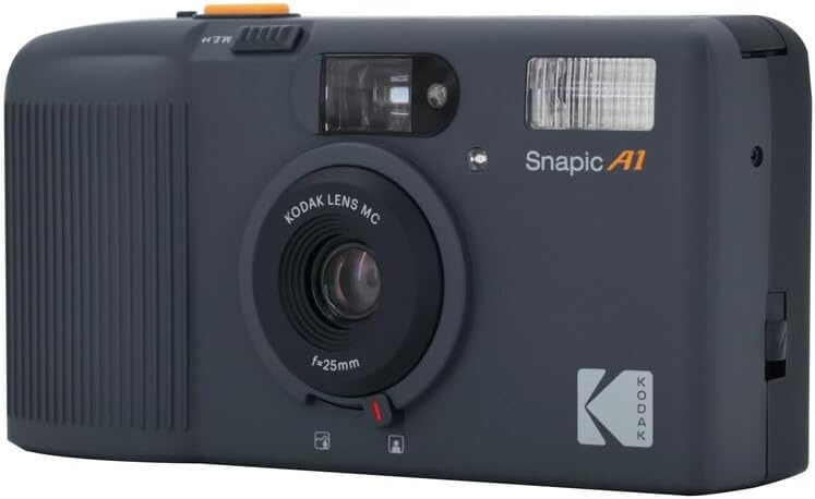 image:imageKODAK Snapic A1 35mm Film Camera 35mm Reusable 2Zone Focus Lightweight Compact Rhino Grey Film amp AAA Battery are not IncludedRhino Gray