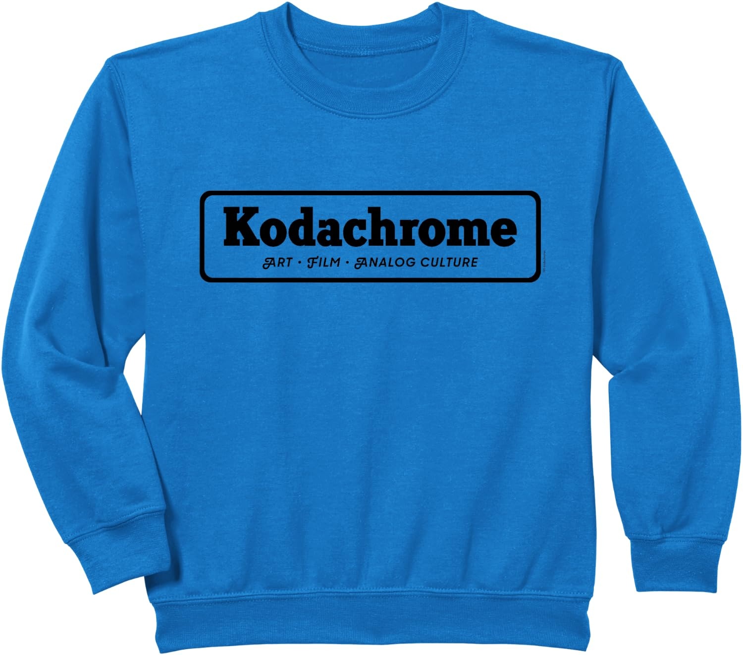image:imageKodachrome Logo Design Black SweatshirtRoyal Blue