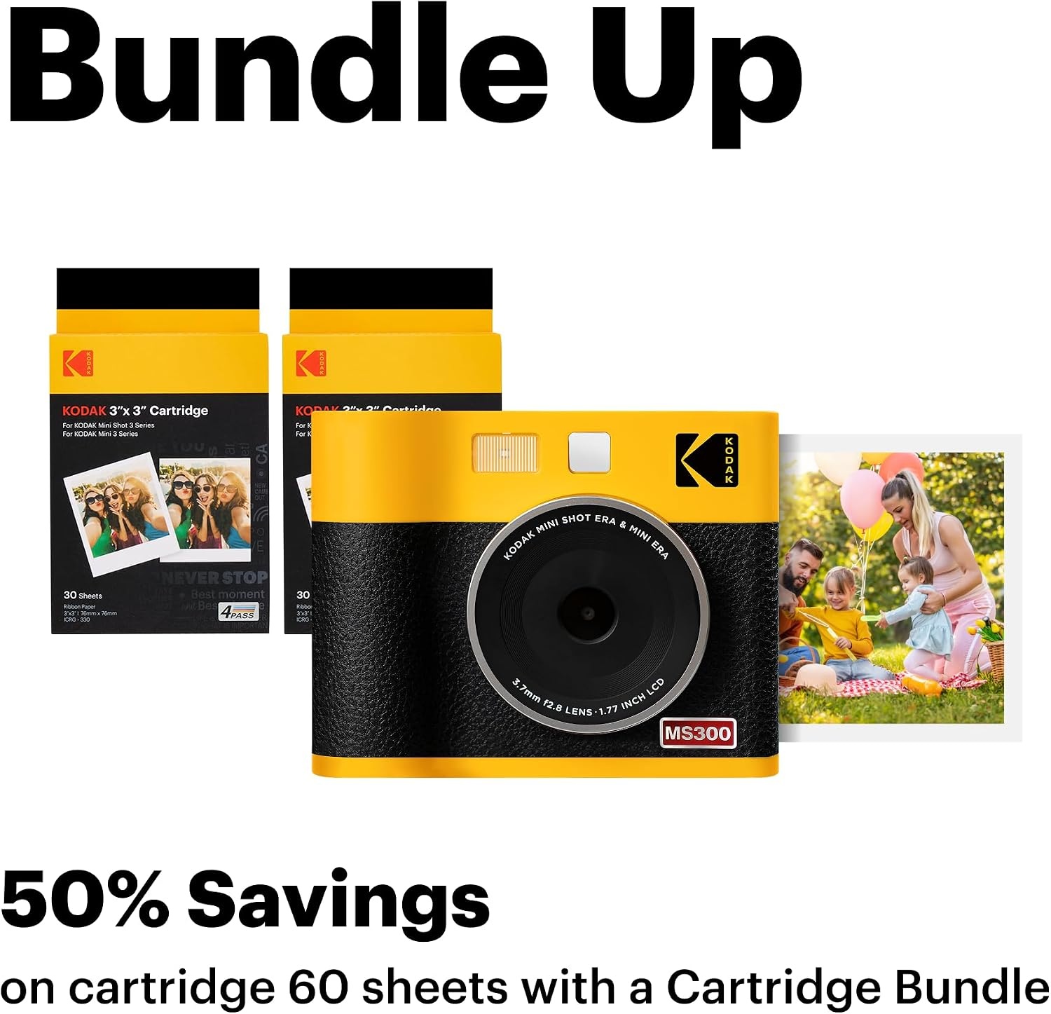 image:imageKodak Cam Mini Shot 3 ERA Black 3x3Black