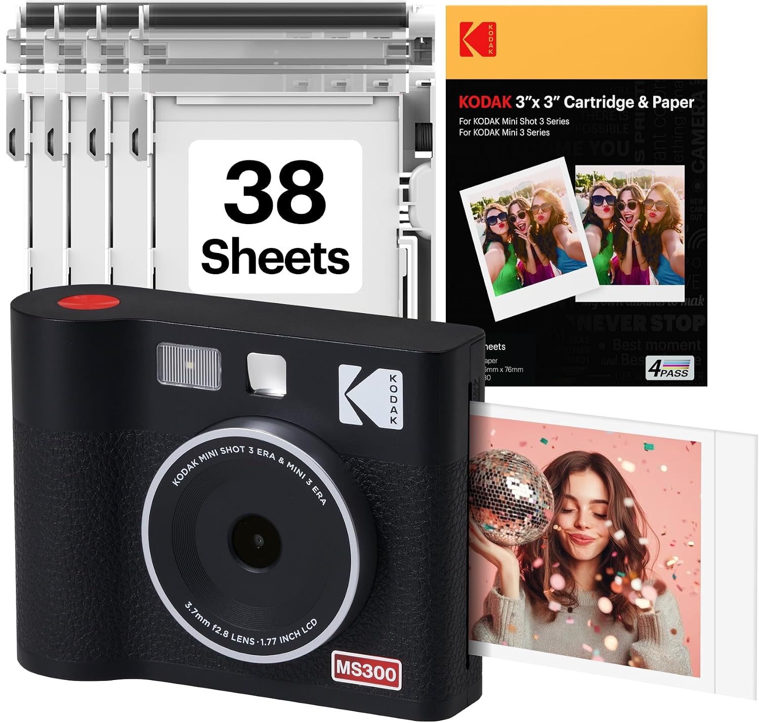 image:imageKodak Cam Mini Shot 3 ERA Black 3x3Black