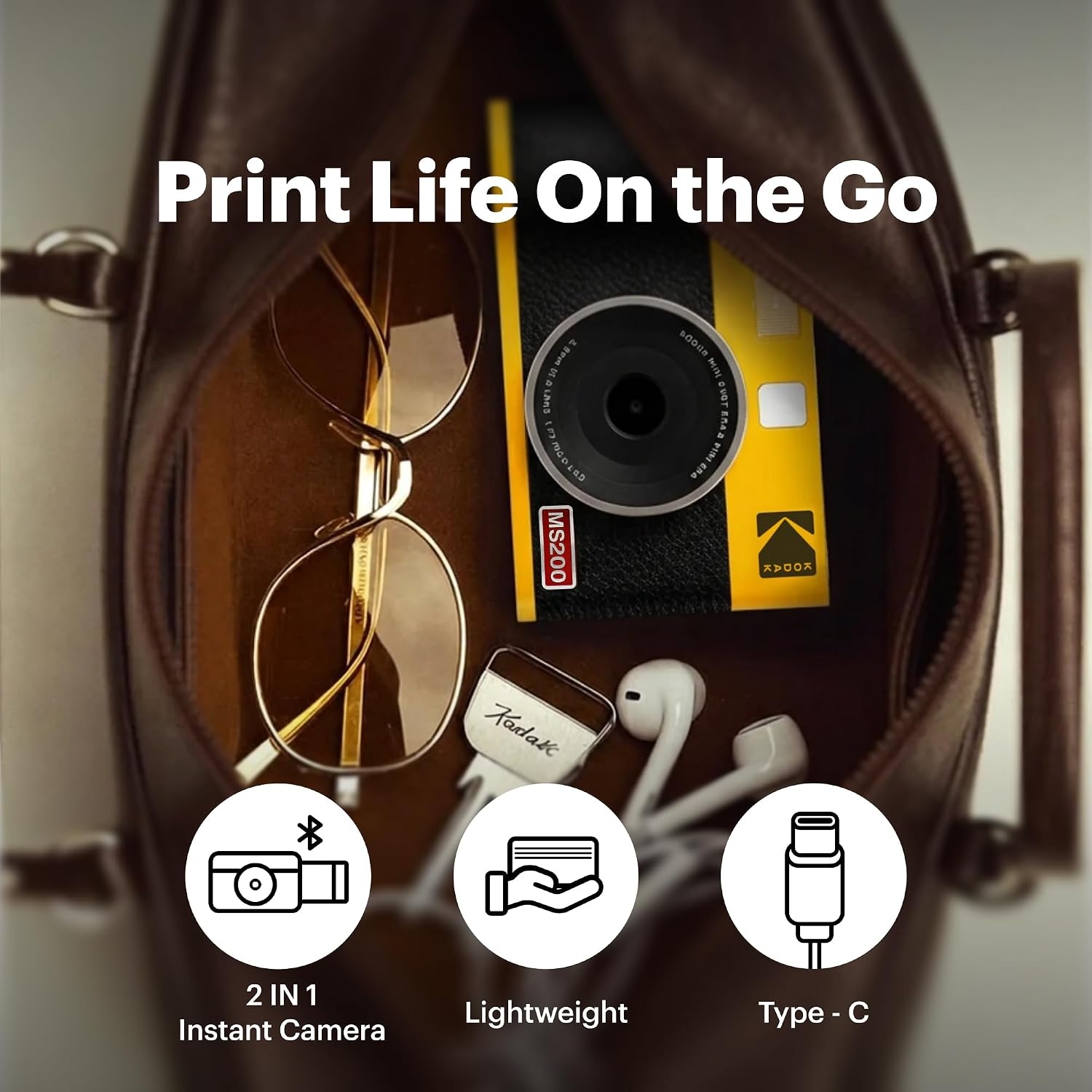 image:imageKodak Cam Mini Shot 3 ERA Black 3x3Yellow