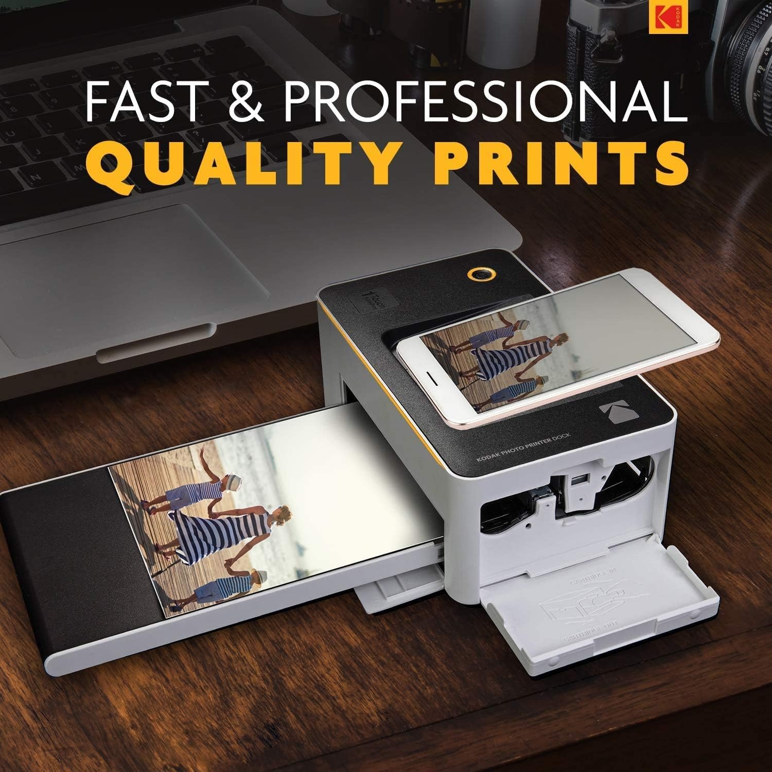 image:imageKodak Dock amp WiFi Portable 4x6 Instant Photo Printer Premium Quality Full Color Prints Compatible wiOS amp Android DevicesPhoto Printer Only