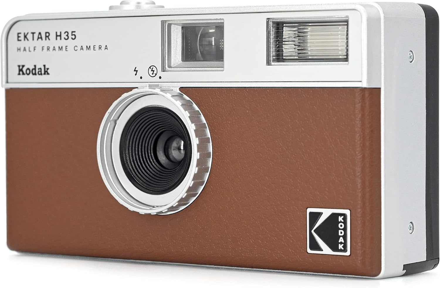 image:imageKodak EKTAR H35 Half Frame Film Camera OffWhite SingleBrown