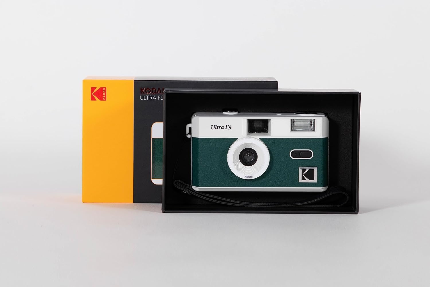 image:imageKodak Kodak Ultra F9 Film Camera 14 inches 35 mm White x GreenWhite Green