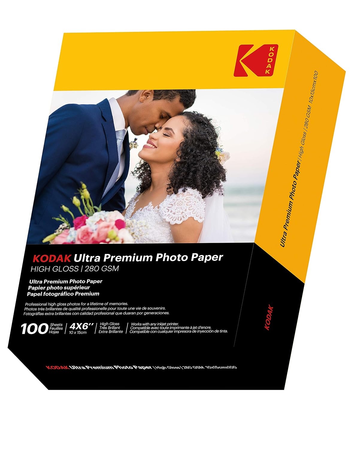 image:imageKodak photo paper 4 x 6 glossy 100 count 66 lb 240 gm 411759891181 THIS PRODUCT IS NOT COMPATIBLE WITH THE KODAK DOCK PRINTER4 x 6 100 Sheets