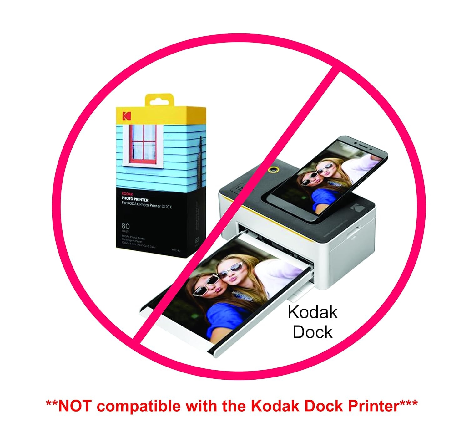 image:imageKodak photo paper 4 x 6 glossy 100 count 66 lb 240 gm 411759891181 THIS PRODUCT IS NOT COMPATIBLE WITH THE KODAK DOCK PRINTER4 x 6 100 Sheets