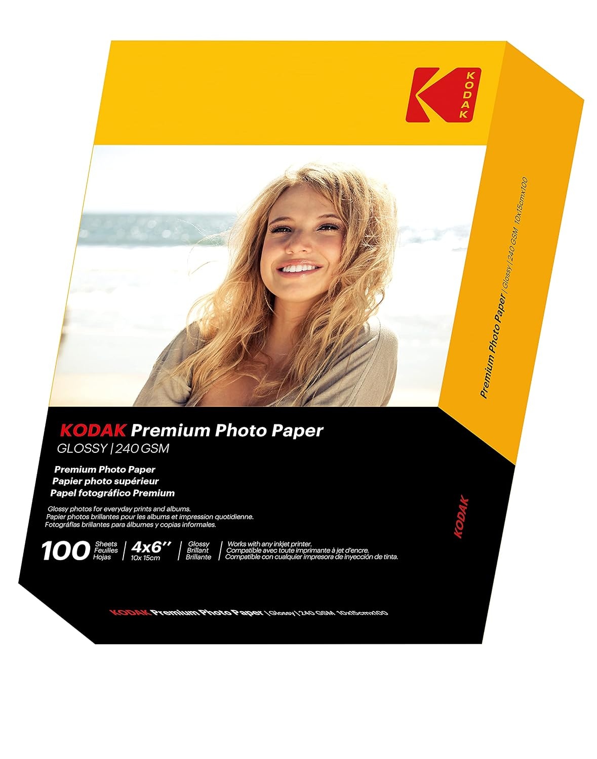 image:imageKodak photo paper 4 x 6 glossy 100 count 66 lb 240 gm 411759891181 THIS PRODUCT IS NOT COMPATIBLE WITH THE KODAK DOCK PRINTER4 x 6 100 Sheets