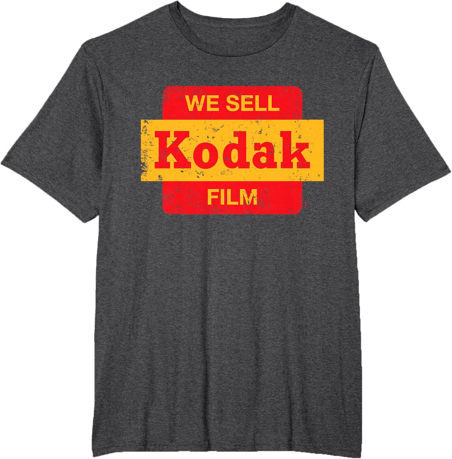 image:imageVintage We Sell Kodak Film Retail Sign Design TShirt SmallDark Heather Grey