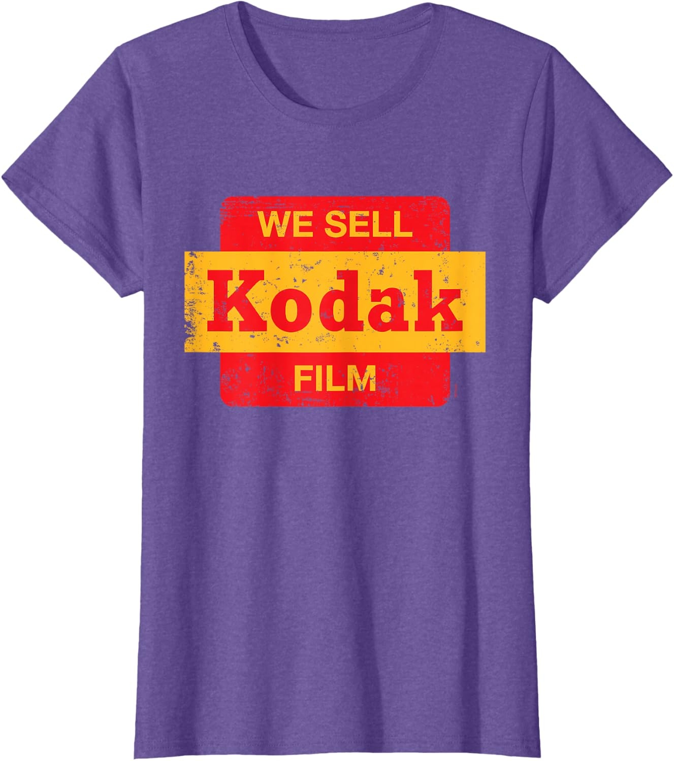 image:imageVintage We Sell Kodak Film Retail Sign Design TShirt SmallPurple Heather