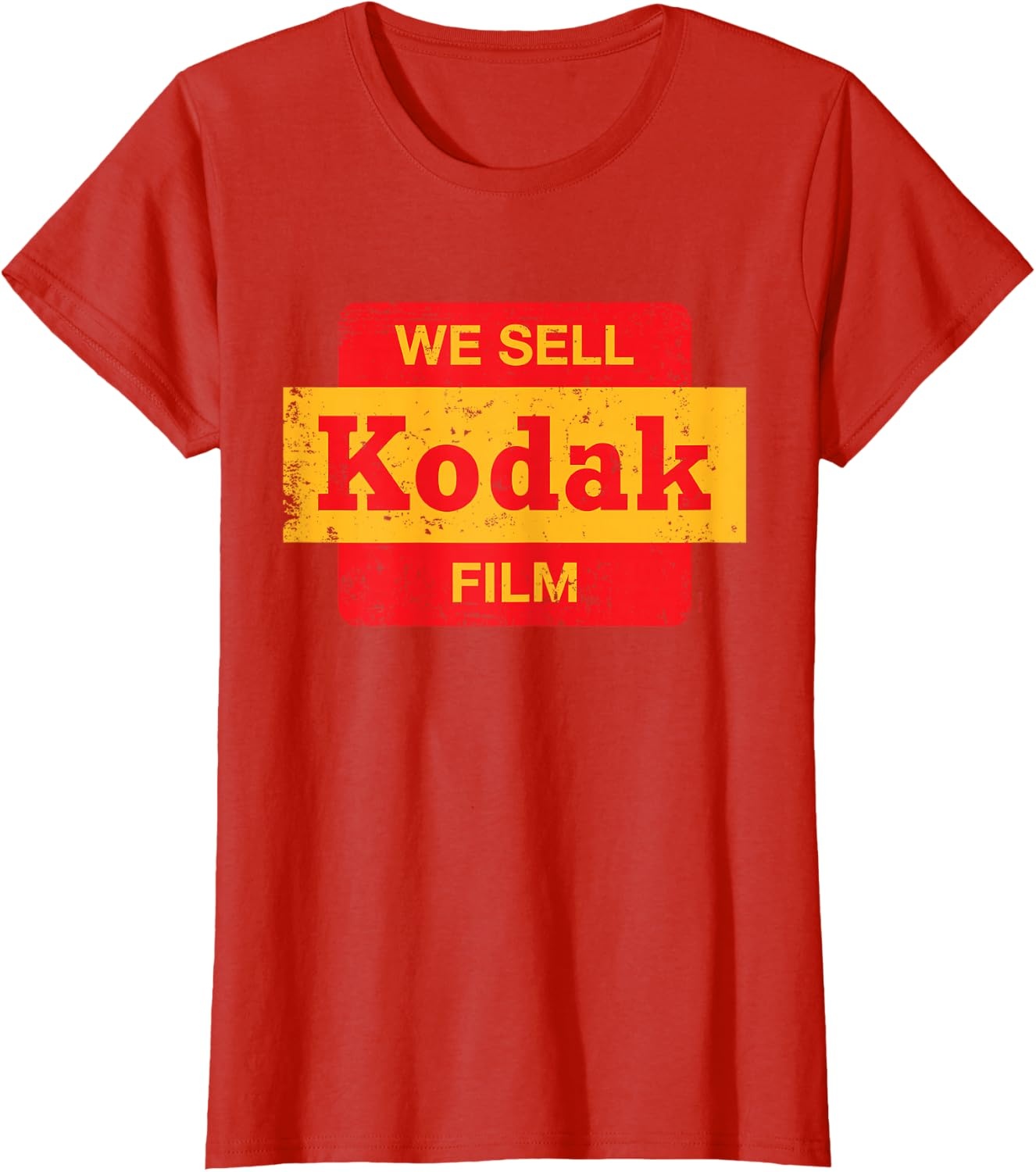 image:imageVintage We Sell Kodak Film Retail Sign Design TShirt SmallRed
